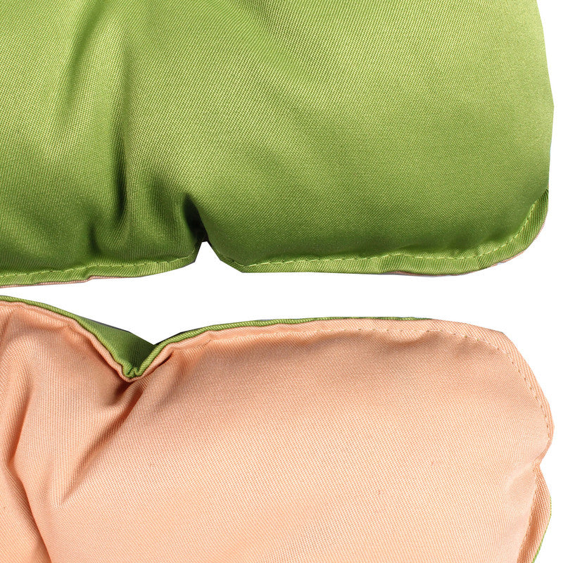 Bankauflage 3-Sitzer 150×50×10 cm – Wendeauflage grün/beige für Gartenbank, UV-beständig und bequem