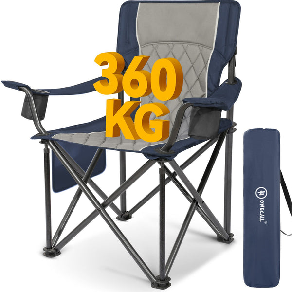 Großer Campingstuhl klappbar bis 360 kg – extra stabiler Outdoor-Klapp –  Home-Feeling GmbH