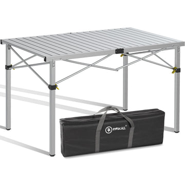 HOMECALL Klapptisch Campingtisch – Aluminium Gartentisch klappbar, 4–6 Personen, tragbar