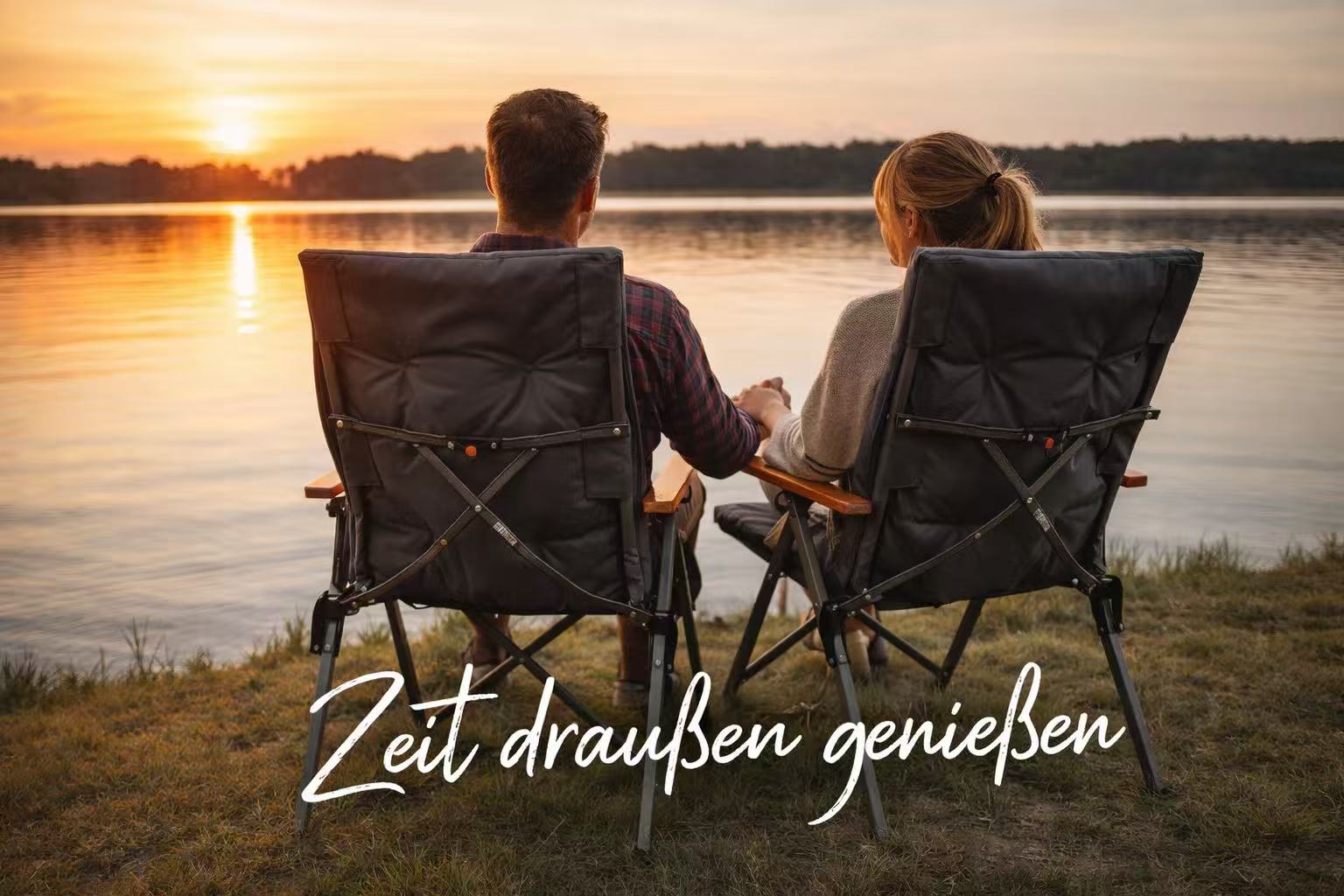 3-tlg. Gartenset Sitzgruppe – Klapptisch ca. 120x70 cm höhenverstellbar Holzoptik + 2 Hochlehner Dunkelgrau