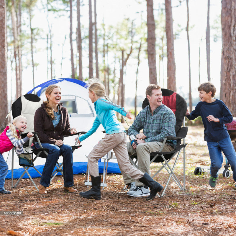 HOMECALL Campingstuhl Hochlehner klappbar – gepolsterter Outdoorstuhl mit 108 cm Rückenlehne bis 150 kg belastbar | B-Ware Sonderposten