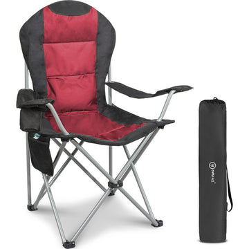 HOMECALL Campingstuhl Hochlehner klappbar – gepolsterter Outdoorstuhl mit 108 cm Rückenlehne bis 150 kg belastbar | B-Ware Sonderposten