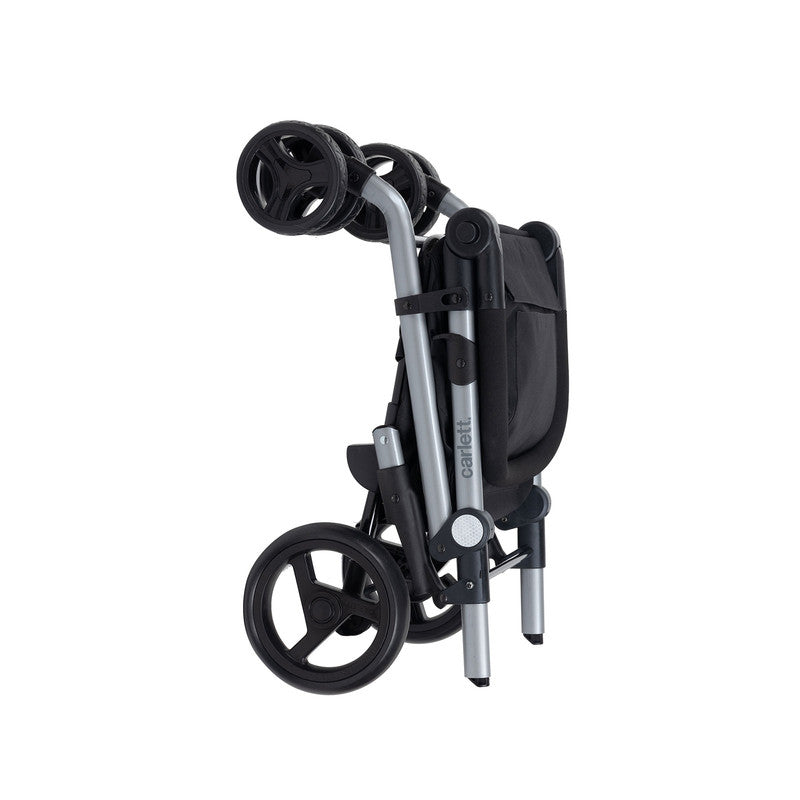 Carlett Einkaufstrolley klappbar 48 L + 10 L Kühltasche – 4-Rad Einkaufswagen bis 25 kg belastbar | B-Ware Sonderposten